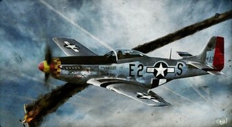 North American P Mustang Computer Wallpaper Desktop Background