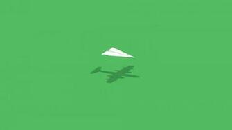 Imagination Paper Plane Wallpaper