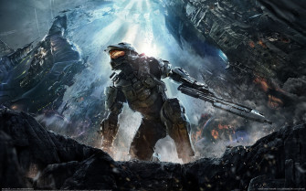 Halo Video Games Concept Art Wallpaper HD