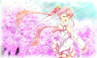 Miku Sakura Vocaloid Yukinon Konachan Anime Wallpaper We