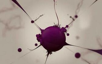 Purple Paint Bubbles Wallpaper 3d Bubble