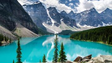 Wallpaper Moraine Lake 4k 5k Canada Mountains