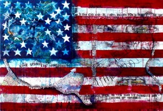 Usa Flag Art Background And Make This Wallpaper For Your Desktop