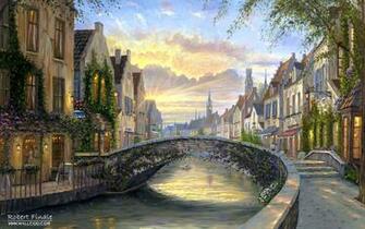 Robert Finale Impressionistic Oil Painting Wallpaper