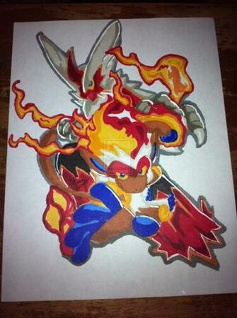 Mega Blaziken And Infernape By Sketchinwithcedtatau