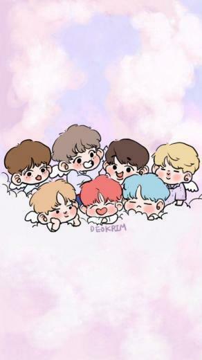 Syaa On Bts In Chibi Walpaper
