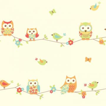 Nursery Wallpaper Owl For Kids