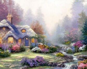 Kinkade Screensavers Best Thomas Desktop Wallpaper