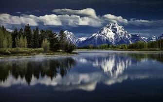 Wallpaper Mount Moran Snake River Grand Teton National Park Wyoming