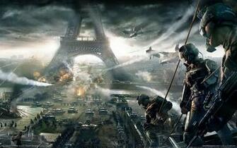 Tom Cy S End War Soldiers Paris Tanks Eiffel Tower The
