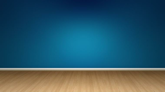 Blue Wall And Wood Floor Wallpaper