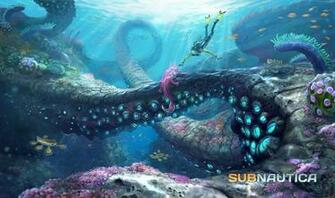 Wallpaper Subnautica Game Diving Tentacles