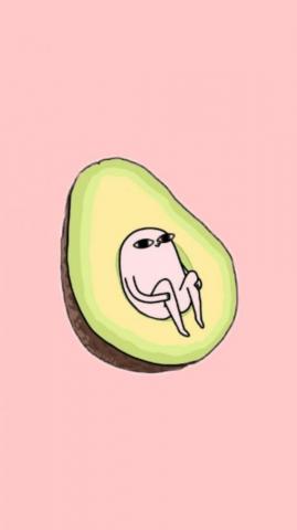 Avocado Wallpaper Quirky Funny Phone