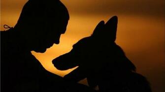 Background Sunset Sky Man Dog Other Circuit Outlines