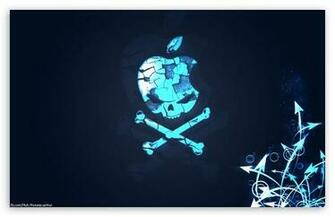 Apple Cool Logos Silver Logo Skull