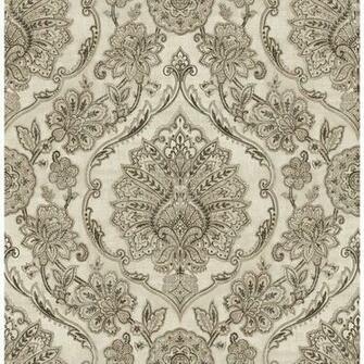 Chesapeake In X Carnegie Black Damask Wallpaper Sample