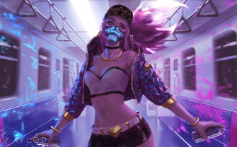 K Da Akali Lol 4k Wallpaper