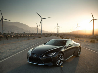 Black Turbines Landscape Lexus Lc Outdoor Wallpaper