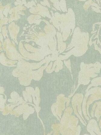 Aqua Athena Floral Wallpaper Traditional