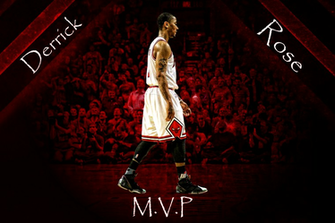Derrick Rose Mvp Wallpaper Medium Photo Derrickrosemvptextmedium Png