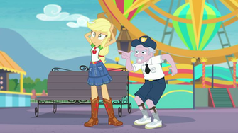 Applejack Background Human Cloud Equestria Girls