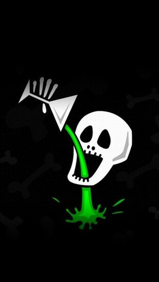 Skull Design iPhone Wallpaper Background And