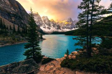 Moraine Lake 4k Ultra HD Wallpaper Background Image