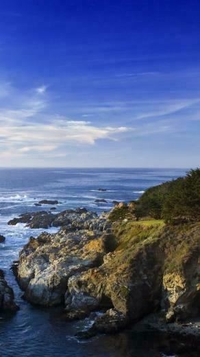 California Coast Line Ocean iPhone Wallpaper