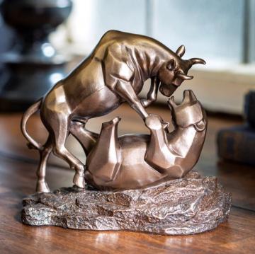 Take Stock The Classic Battle Of Bear And Bull Is Portrayed In