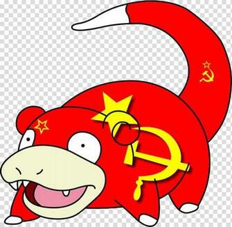 Communist Slowpoke Pokemon Illustration Transparent