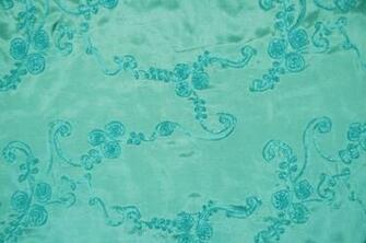 Tiffany Blue Ribbon Taffeta Table Drapes