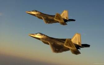 Golden Jet Fighter Planes Wallpaper HD
