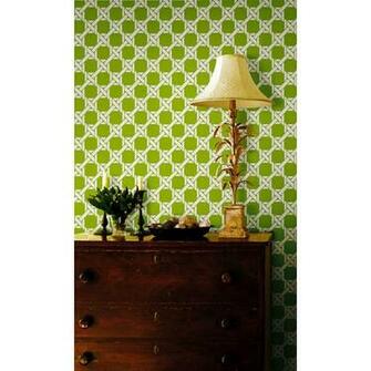 White Trellis Lattice Kenneth James Wallpaper