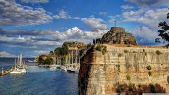 Greece Sky Coast Corfu Clouds 4k HD Desktop Wallpaper For