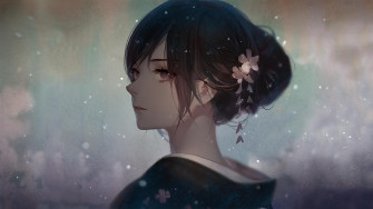 Digital Art Anime Girls Yukata Wallpaper HD