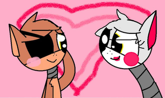 Foxy And Mangle By Fnaf Mlp Fan