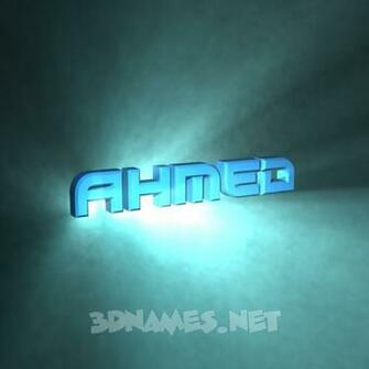 Pre Of Light Shine For Name Ahmed