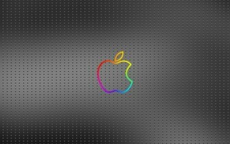 Apple On Metal Wallpaper