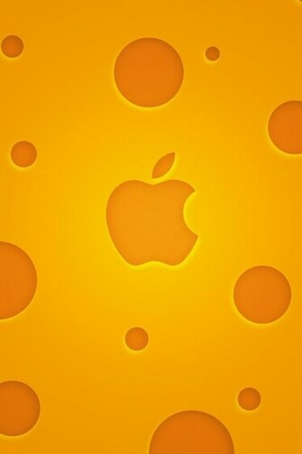 Orange Apple iPhone4 Wallpaper