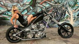 Women Girls Motorcycles Wallpaper