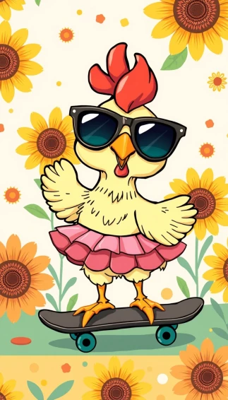 Funny Chicken Wallpaper