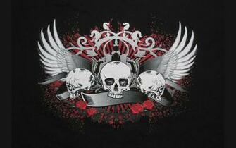 Gothic Skulls Wallpaper