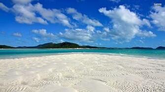 White Sandy Beach HD Wallpaper Res