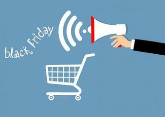 HD Wallpaper Illustration Of Black Friday Announcement Bullhorn