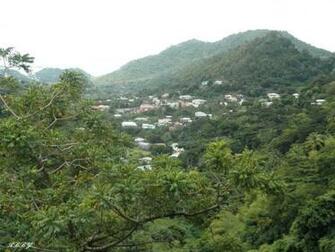 Village In St Lucia Islands Wallpaper