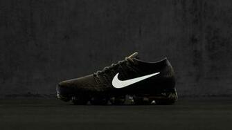 HD Wallpaper Of A Black Nike Air Vapormax Flyknit Paperpull