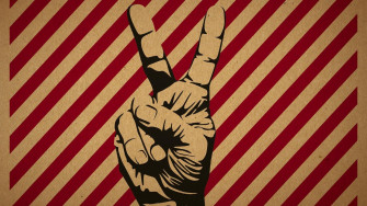 Retro Peace V Sign Wallpaper MixHD