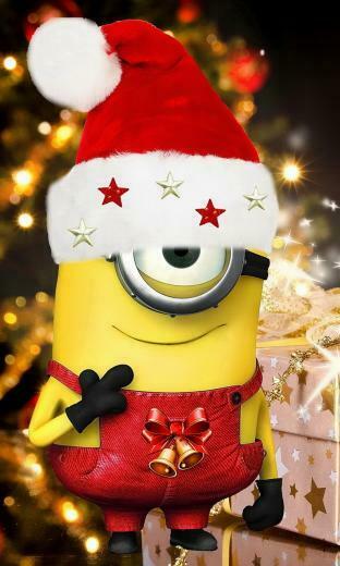 Home Wallpaper Christmas Minion Jpg Phone