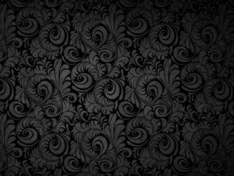 Black Floral Patterns Background Wallpaper For Powerpoint