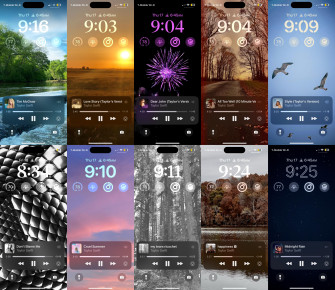 Themed iPhone Wallpaper That Auto Switch When You Play Each Album